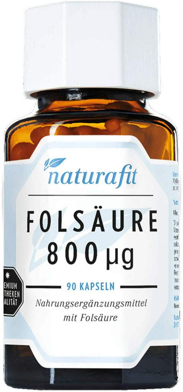 Naturafit Folsäure 800 Kapseln 90 Stück