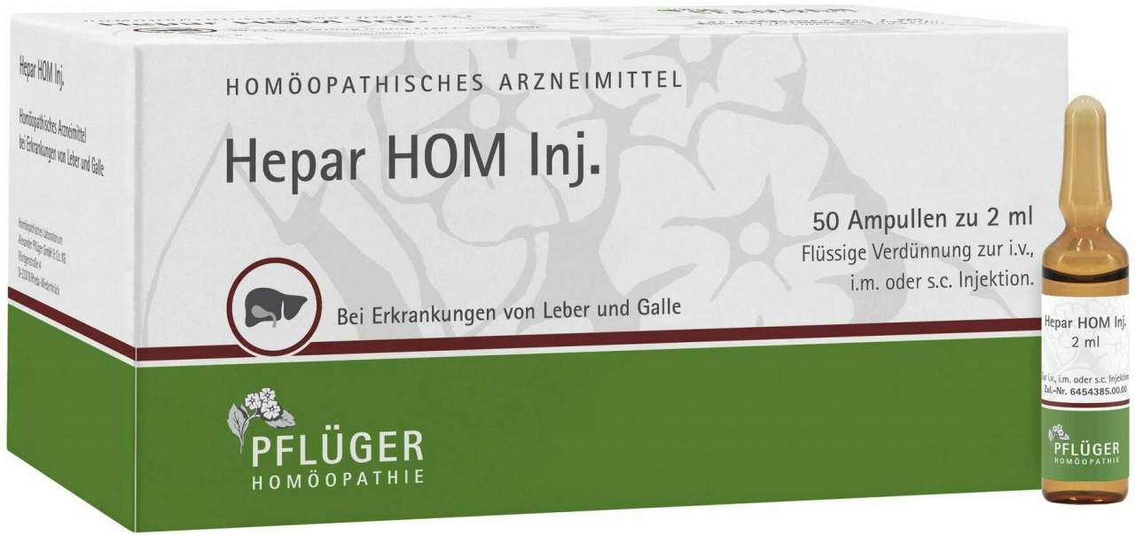 Hepar Hom Inj. 50x2 ml Ampullen