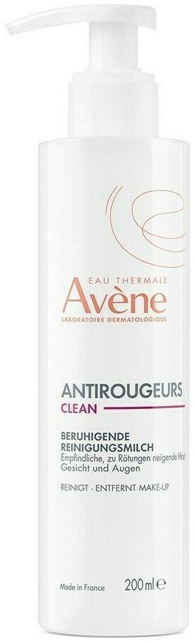 Avene Antirougeurs Clean beruhigende Reinigungsmilch 200 ml - Sanfte Reinigung bei Rötungen