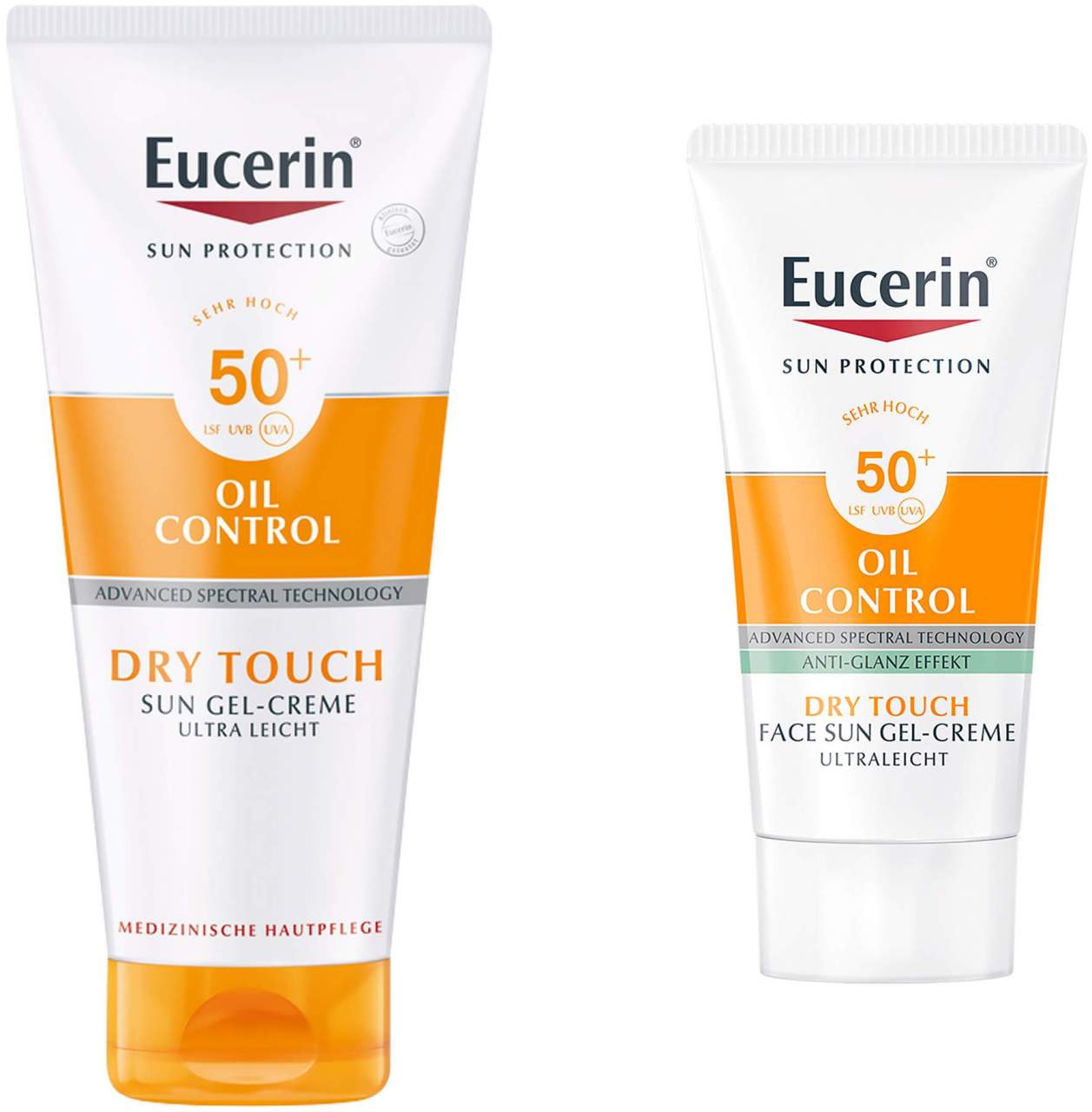 Eucerin Sun Oil Control Body LSF50 200 ml Gel-Creme + gratis Eucerin Sun Gel-Creme 20 ml - Sonnenschutz für den Körper
