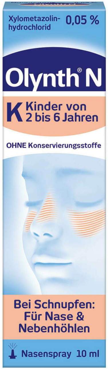 Olynth 0,05 % N Schnupfen Dosierspray ohne Konservierungsmittel Kinder 10 ml