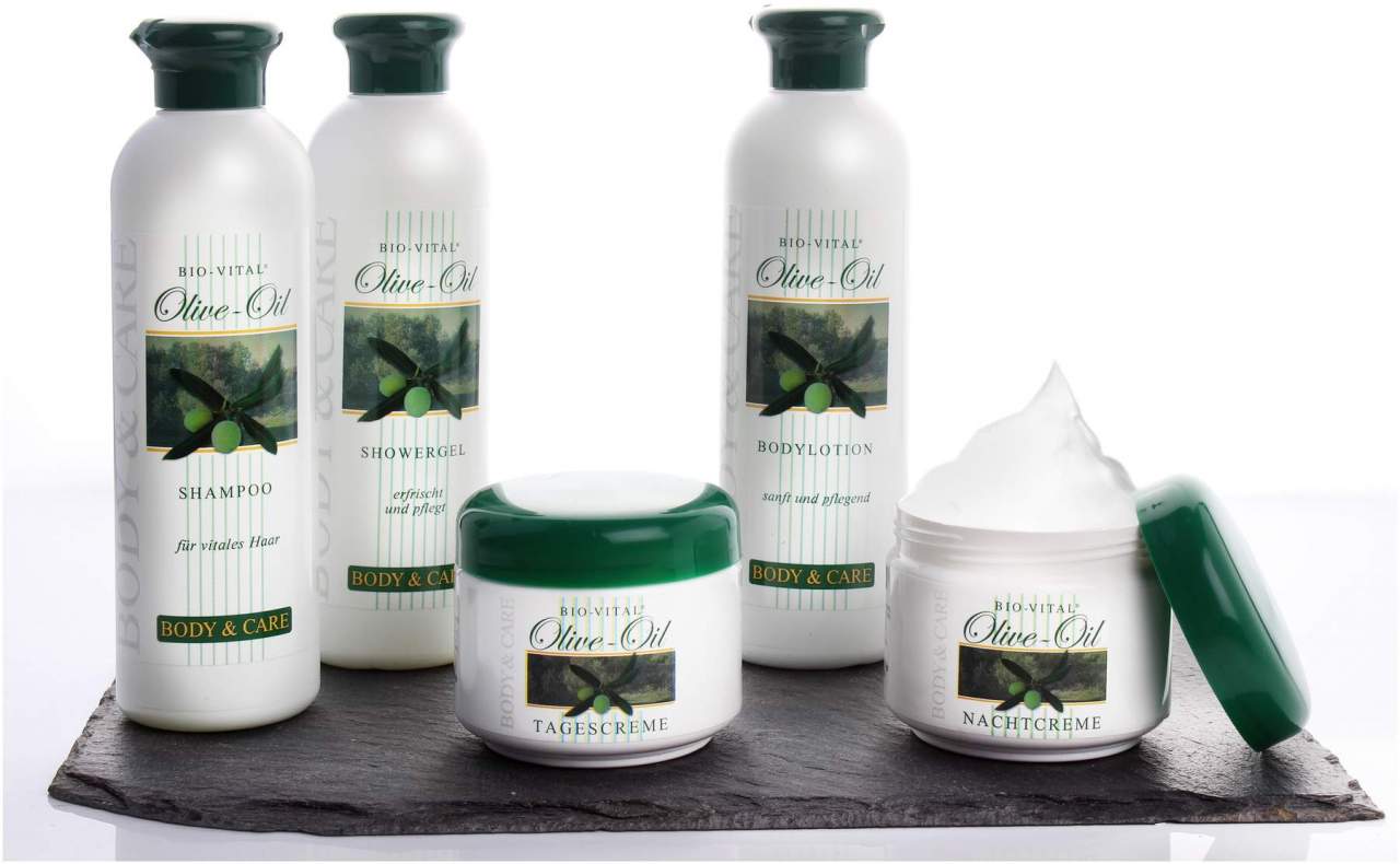 Bio-Vital Pflegeset Olivenöl 5-teilig - Für Haut und Haare