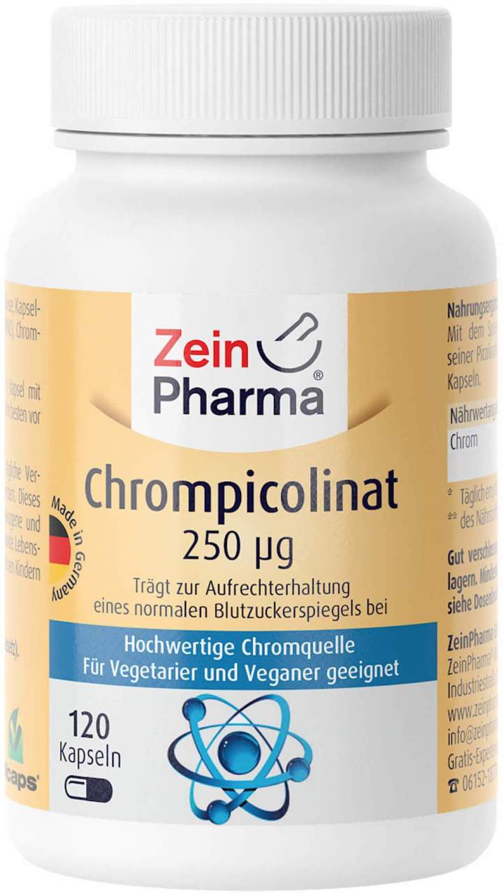 Chrom Picolinat 250 µg 120 Kapseln