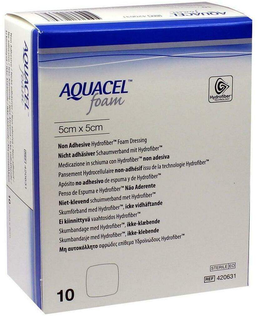 Aquacel Foam N,adh 5 X 5 cm 10 Verbände
