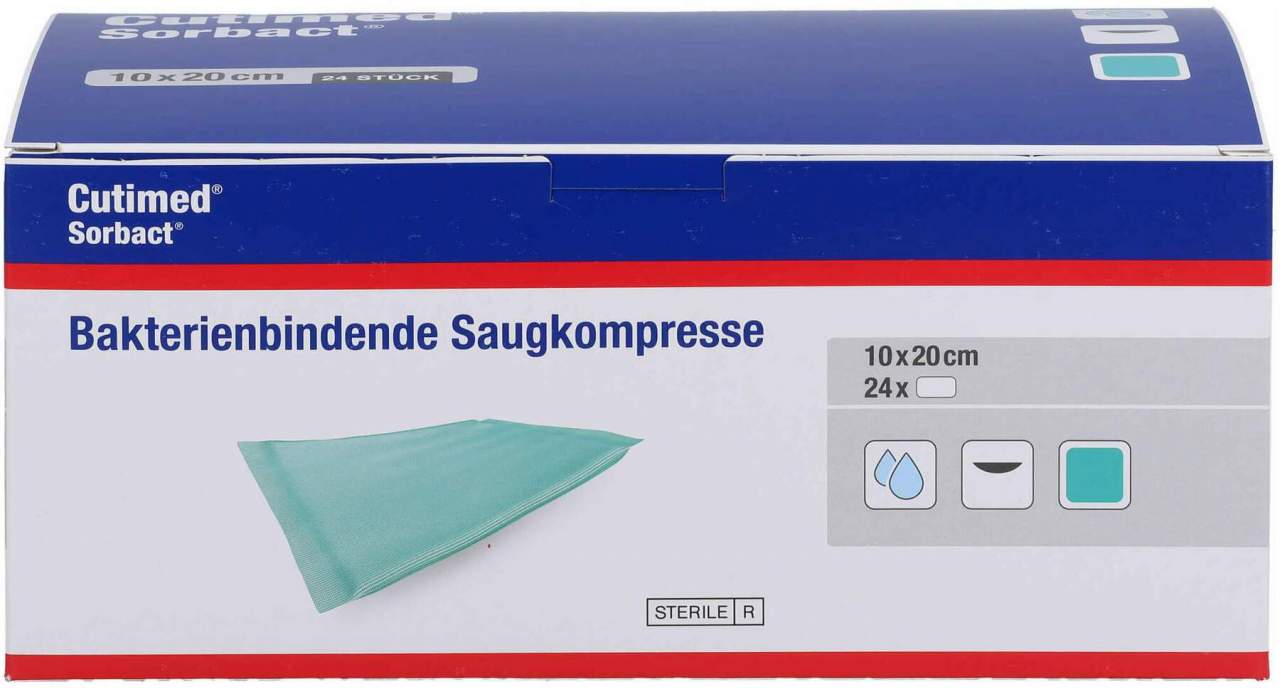 Cutimed Sorbact Saugkompressen 10x20 cm