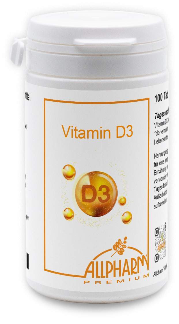 Vitamin D3 1000 I.E. Allpharm Premium Tabletten 100 Stück