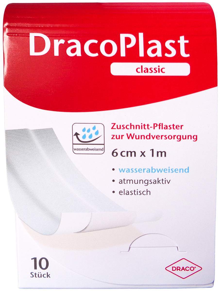 Dracoplast Classic Pflaster 6 Cmx1 M Weiß