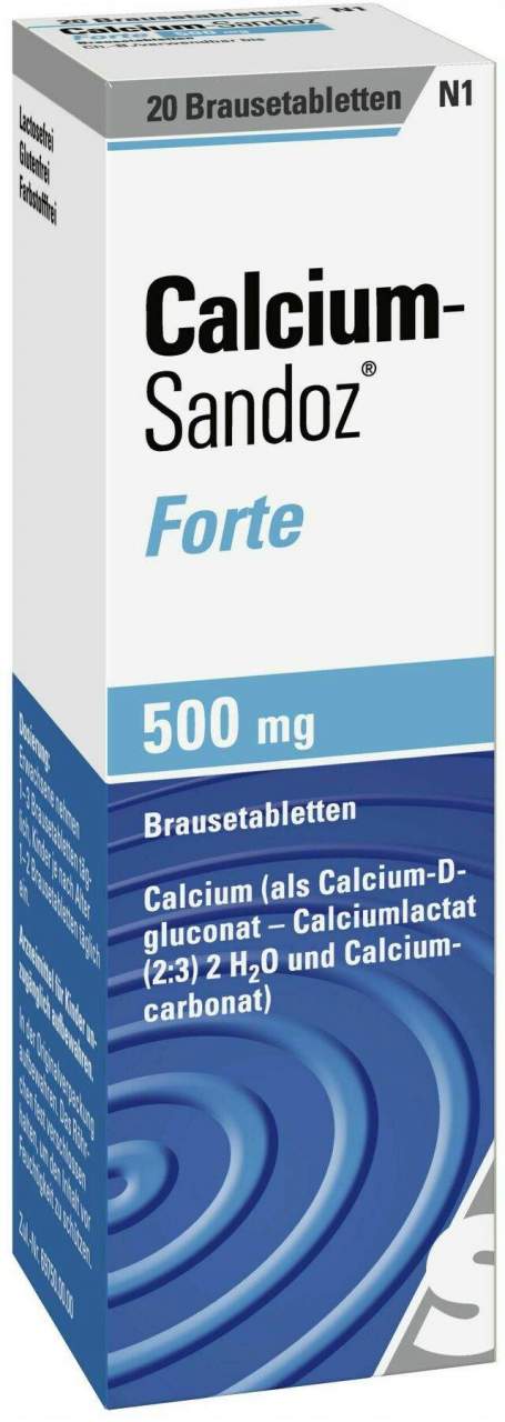 Calcium Sandoz forte 20 Brausetabletten