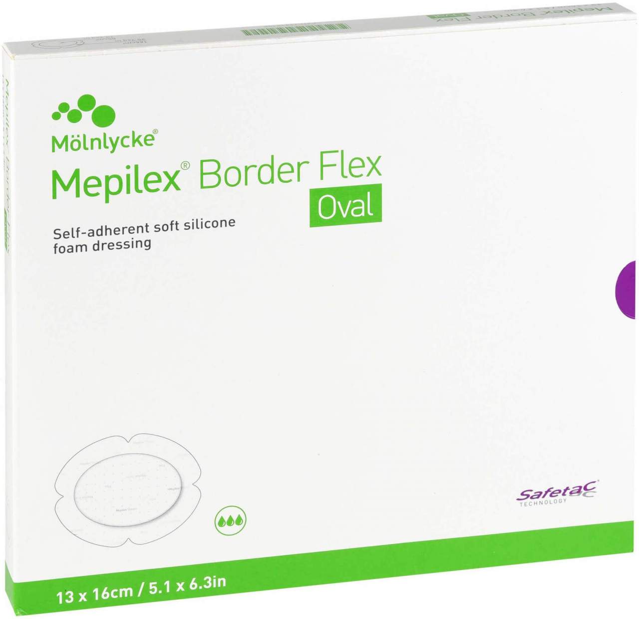 Mepilex Border Flex Schaumverb.Haftend 13x16 cm