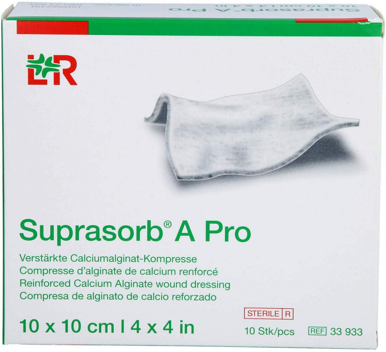 Suprasorb A Pro Calciumalginat Kompressen 10x10 cm 10 Stück