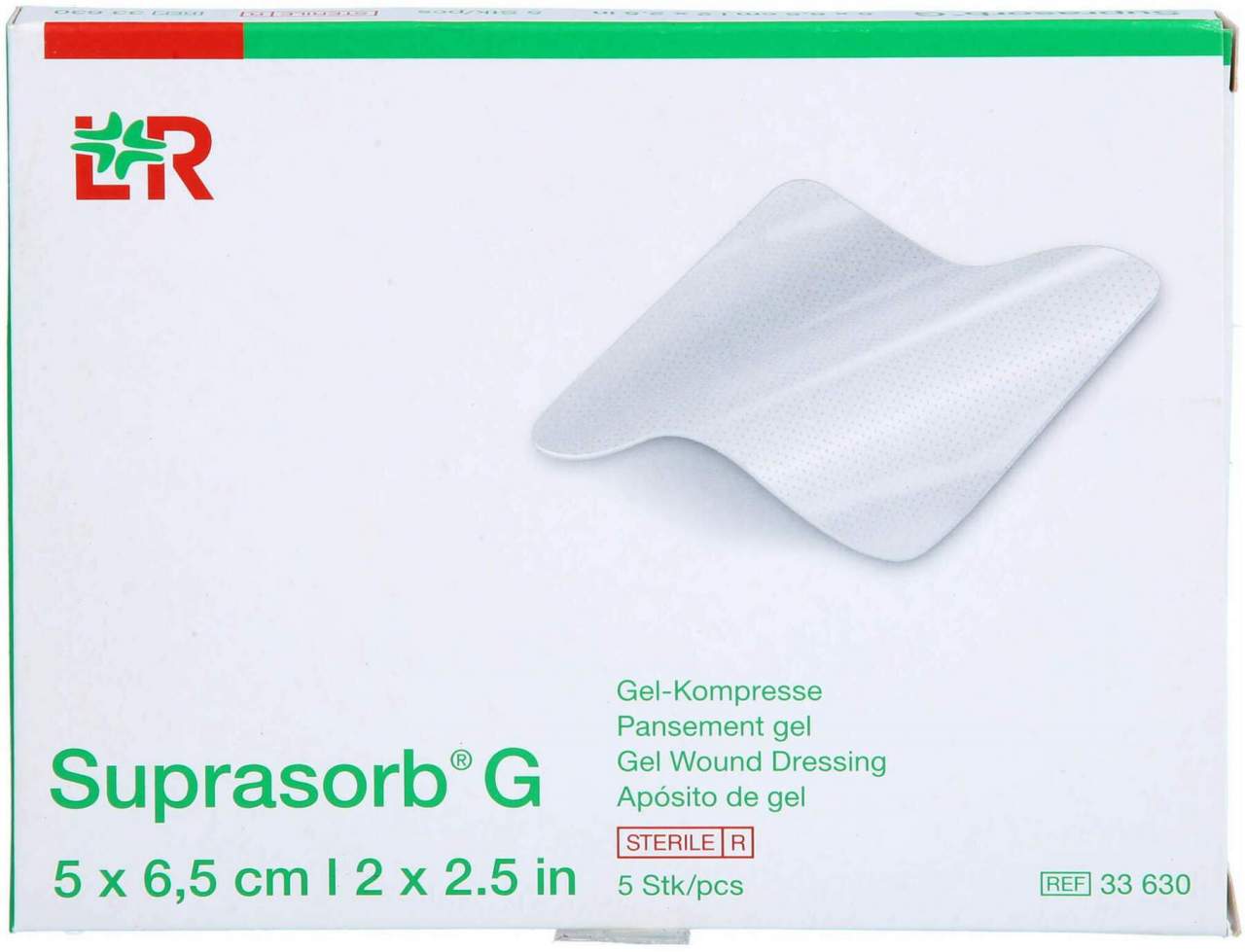 Suprasorb G Gelkompresse 5x6,5 cm