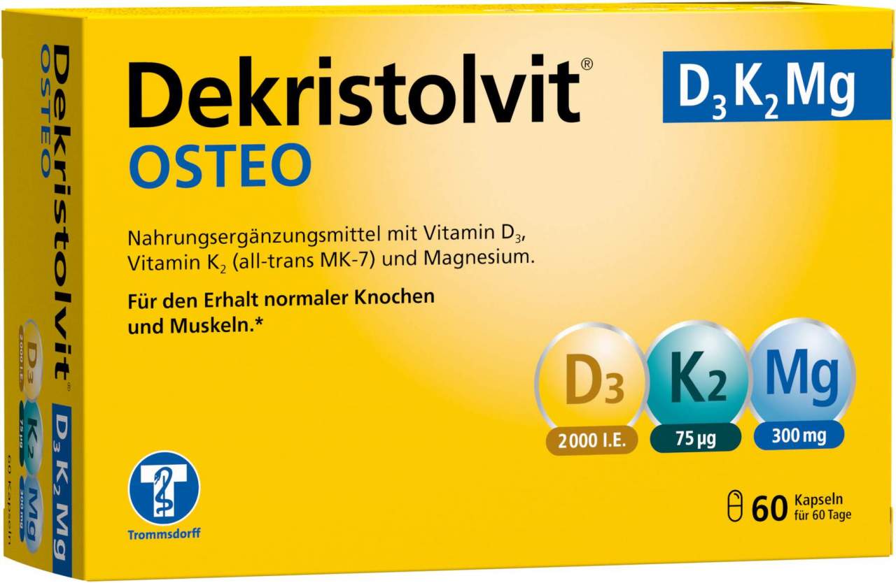 Dekristolvit Osteo D3K2Mg 60 Kapseln