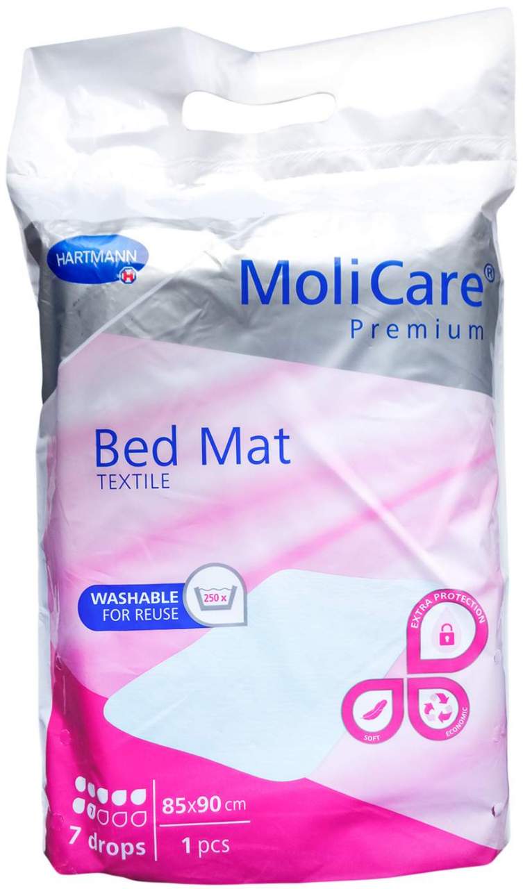Molicare Premium Bed Mat Textile 7 Tropfen 85 X 90 cm 1 Stück