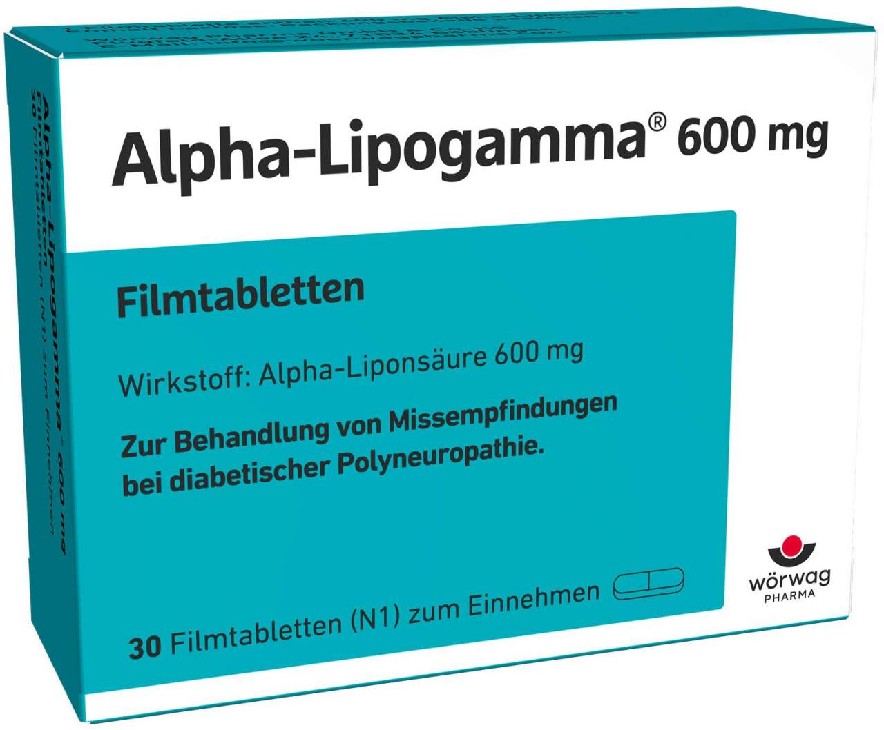 Alpha Lipogamma 600 mg 30 Filmtabletten