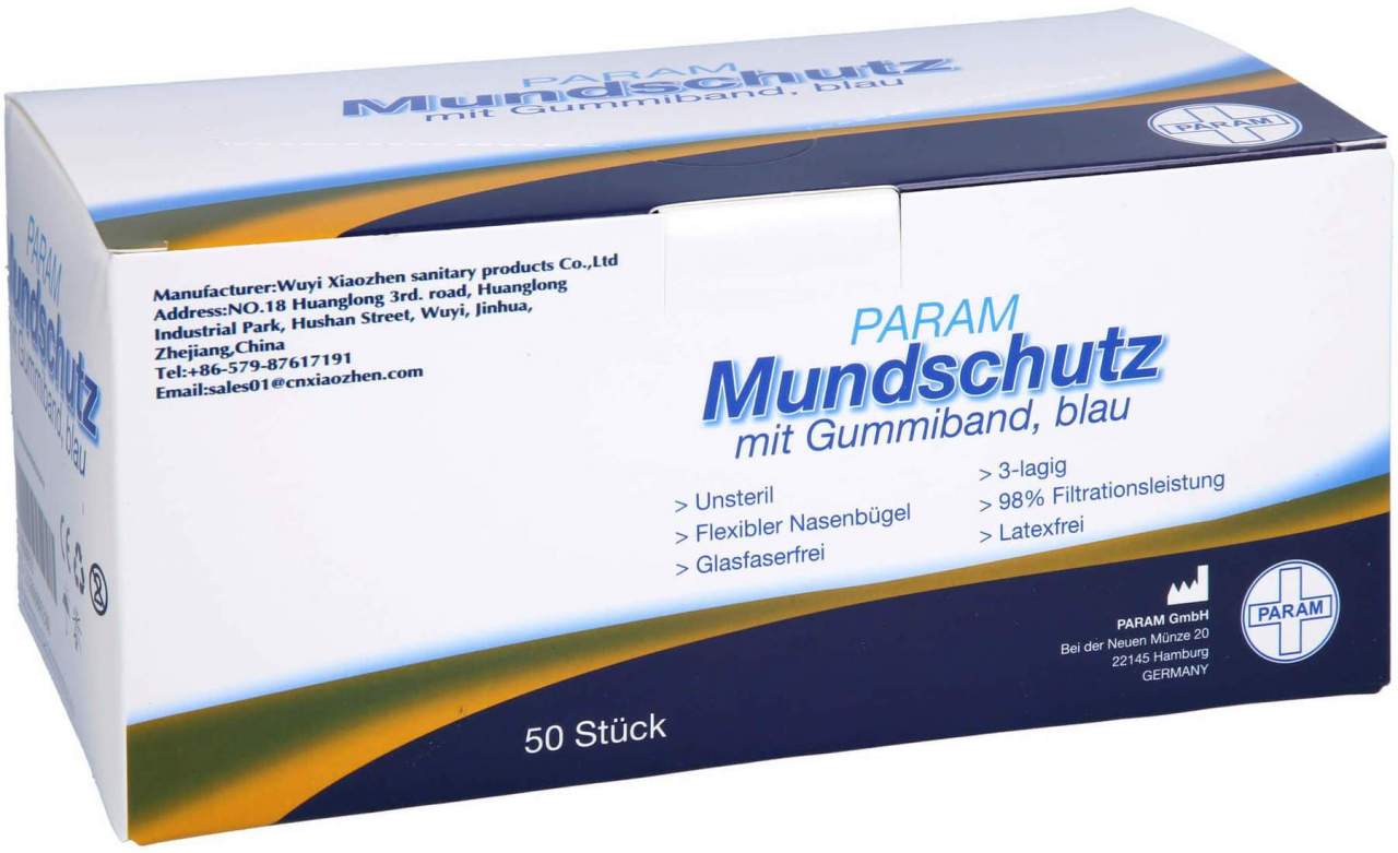 Mundschutz 3lagig Einweg 50 Stück