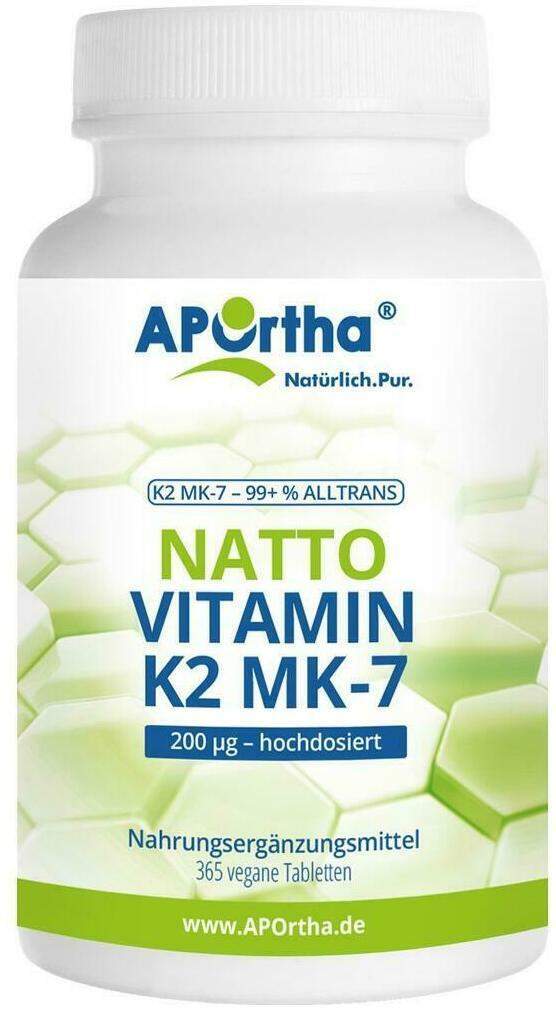Aportha Vitamin K2-Mk7 200 µg 365 Tabletten