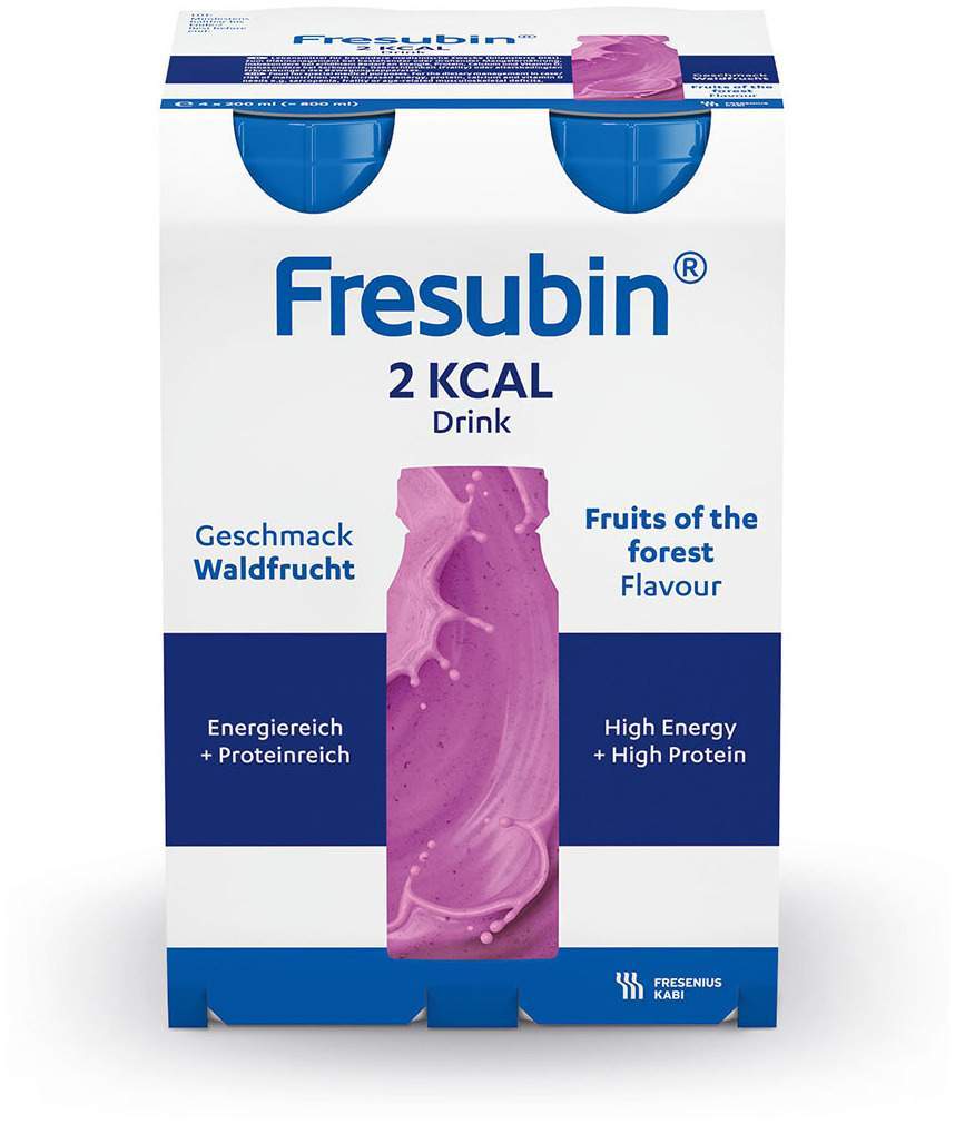 Fresubin 2 Kcal Drink Waldfrucht 4 X 200 ml Trinkflaschen