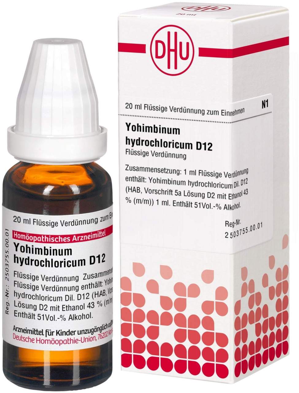 Dhu Yohimbinum Hydrochloricum D12 20 ml Lösung Dilution