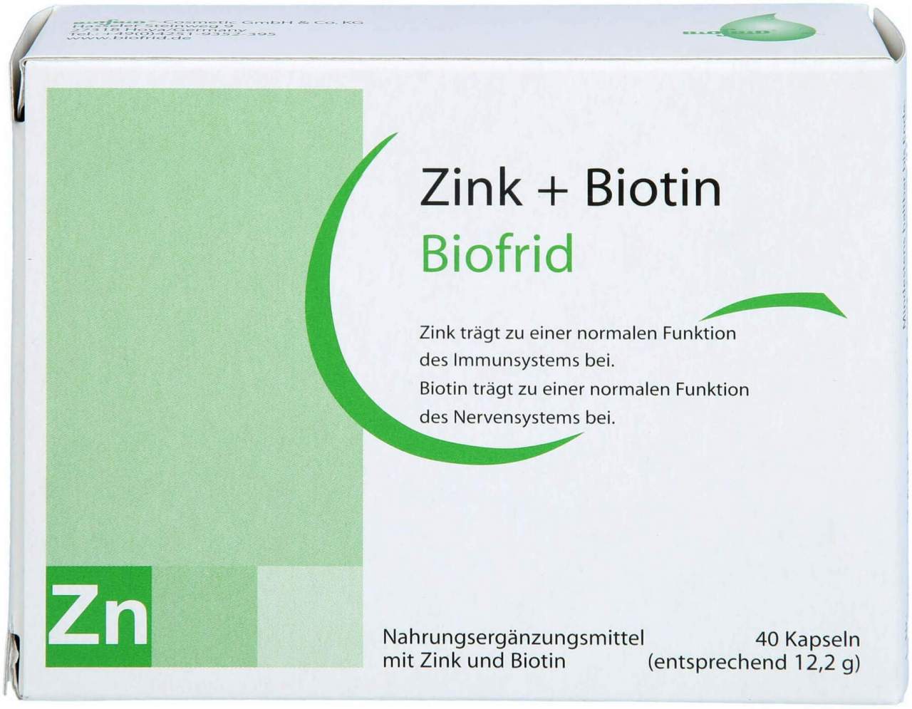 Zink+biotin 40 Kapseln