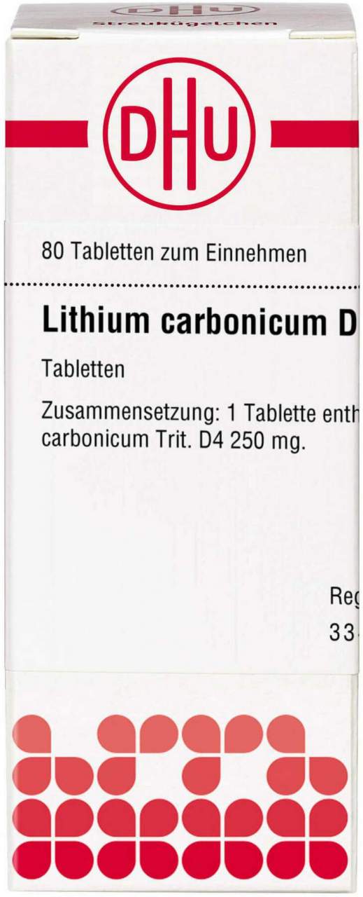 Dhu Lithium Carbonicum D4 80 Tabletten
