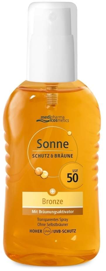 medipharma cosmetics Sonne Schutz & Bräune Bronze LSF 50 200 ml Pumpspray - Sonnenschutz
