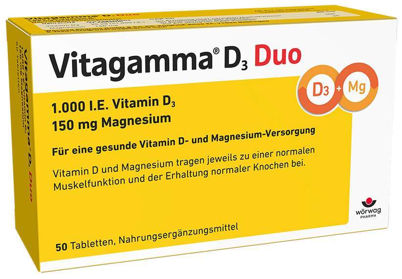 Vitagamma D3 Duo 1.000 I.E Vitamin D3 150 mg Magnesium 50...