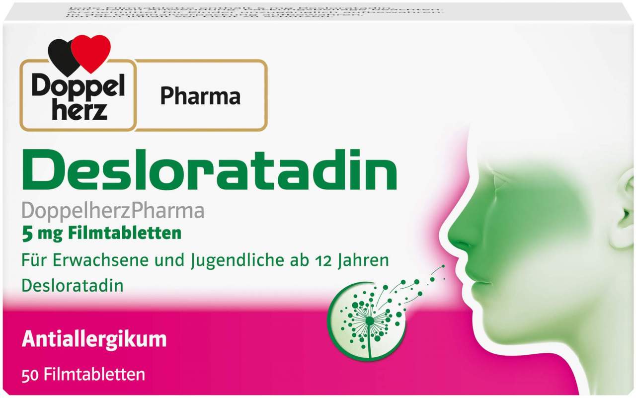Desloratadin Doppelherzpharma 5 mg 50 Filmtabletten