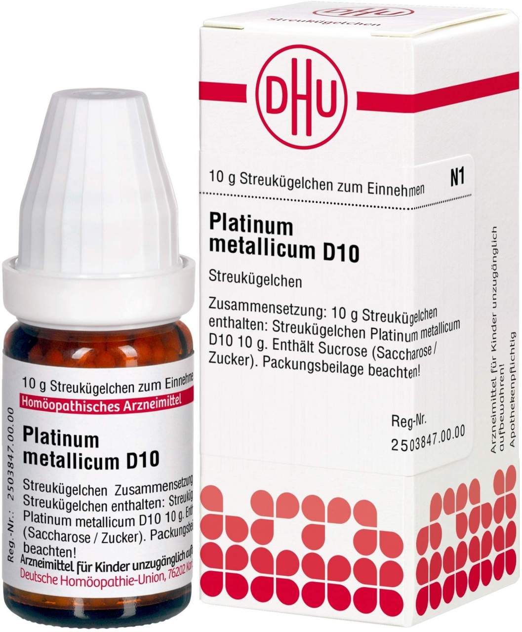 Dhu Platinum Metallicum D10 Globuli 10 G
