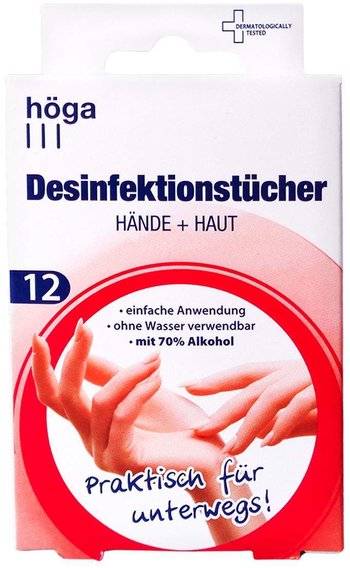 Desinfektionstücher Hände+haut