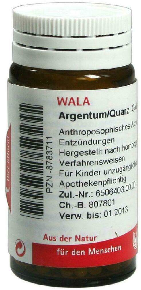 Wala Argentum Quarz 20 G Globuli