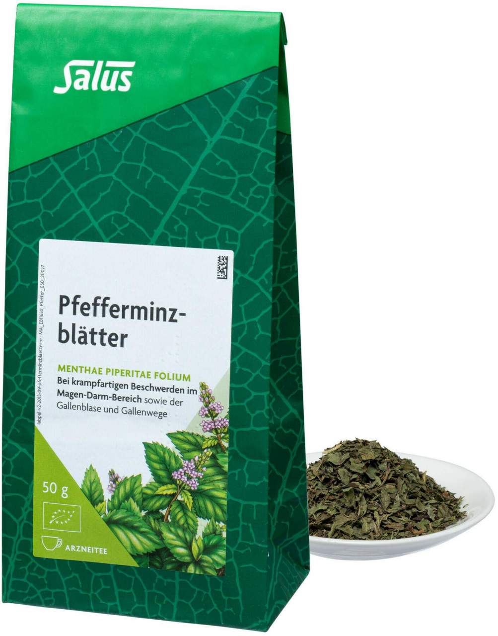 Pfefferminzblätter Arzneitee Bio Salus 50 G