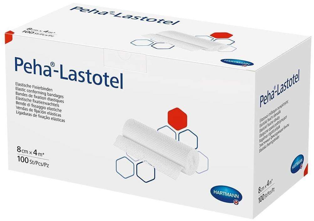 Peha-Lastotel Fixierbinde 8 cm X 4 M 100 Stück
