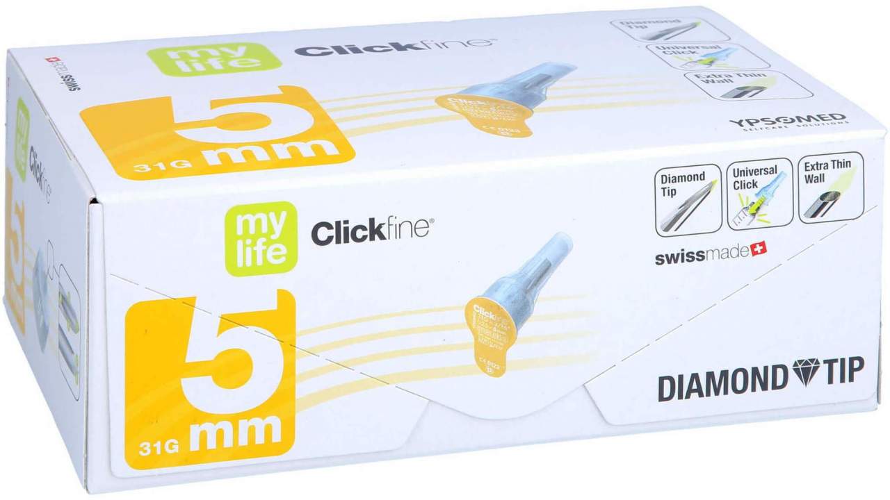Clickfine Universal 5 Kanülen 0,25 X 5 mm 100 Stück