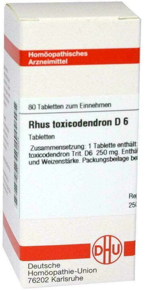Dhu Rhus Toxicodendron D6 80 Tabletten