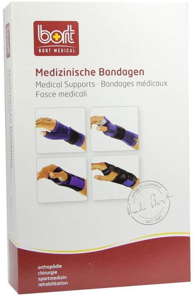 Bort Handgelenkstütze Mit Daumenaussparung Medium Blau
