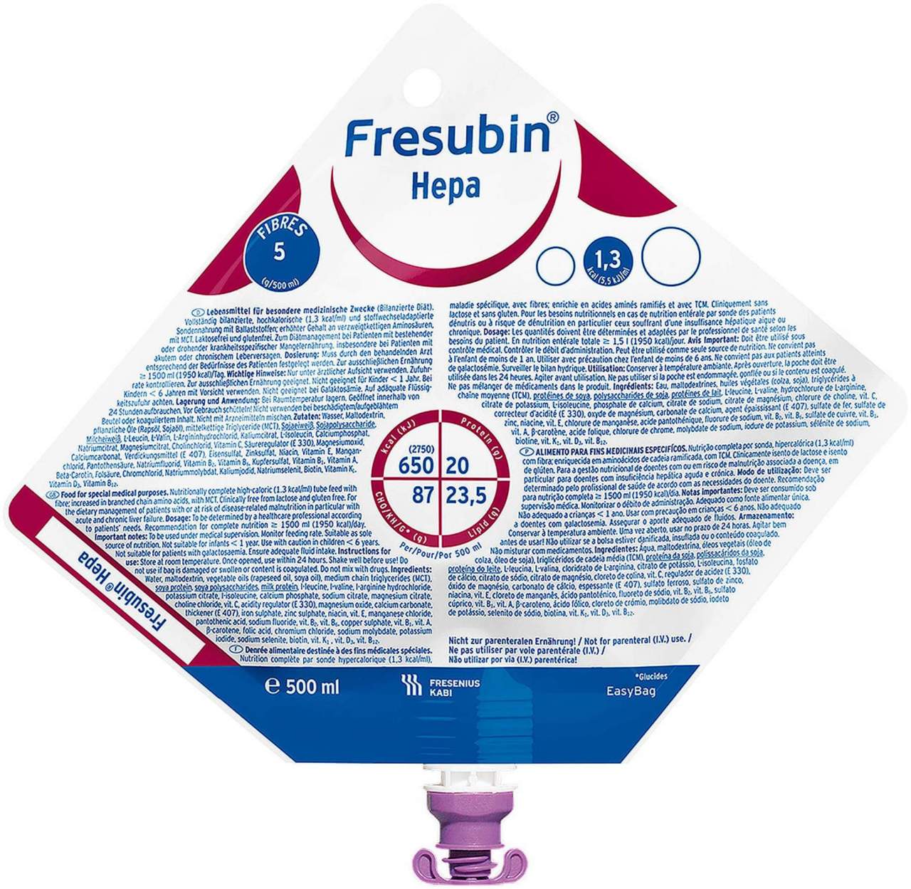Fresubin Hepa Neutral Easybag 15 X 500 ml