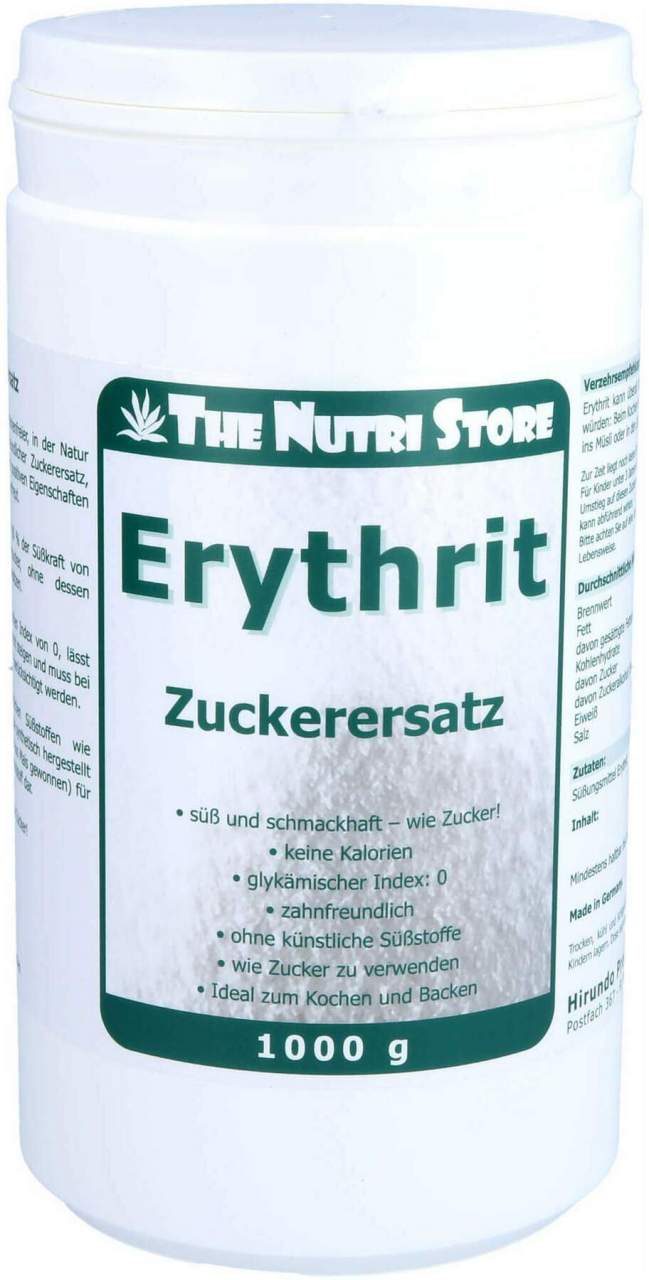 Erythrit Zuckerersatz Pulver 1000 G