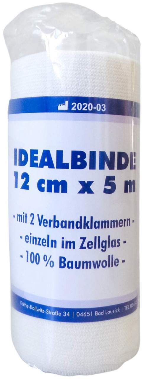 Idealbinde Din 12 cm X 5 M im Zellglas 1 Stück