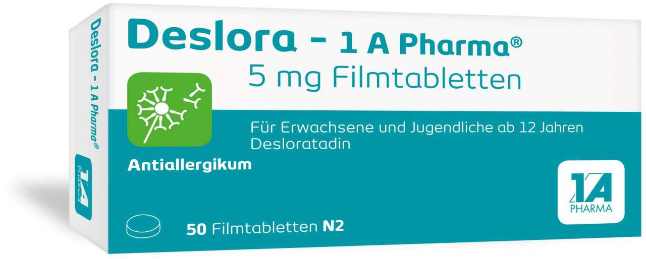 Deslora - 1A Pharma 5 mg Filmtabletten 50 Stück
