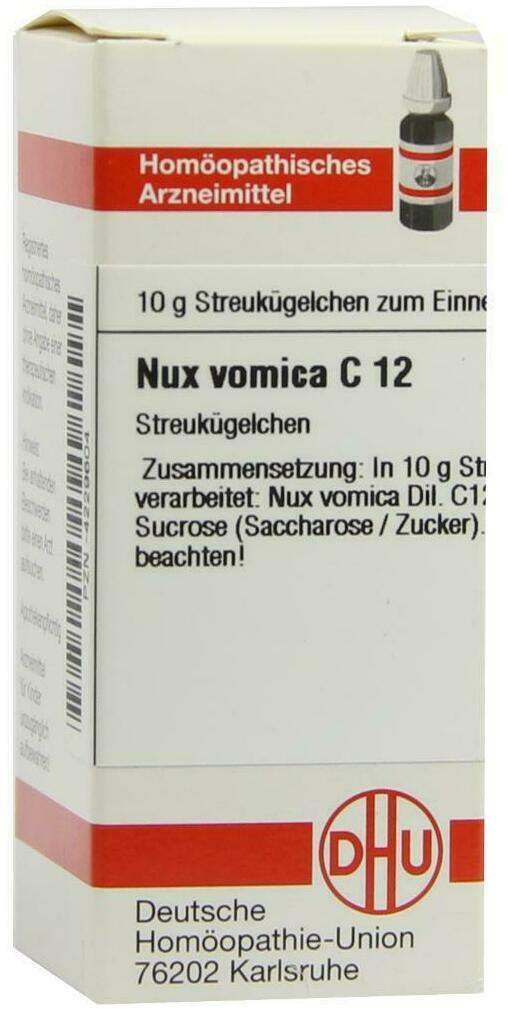 Dhu Nux Vomica C12 10 G Globuli