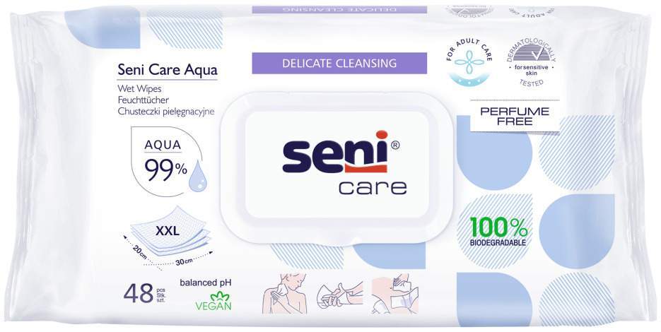 Seni Care Aqua Feuchttücher 48 Stück