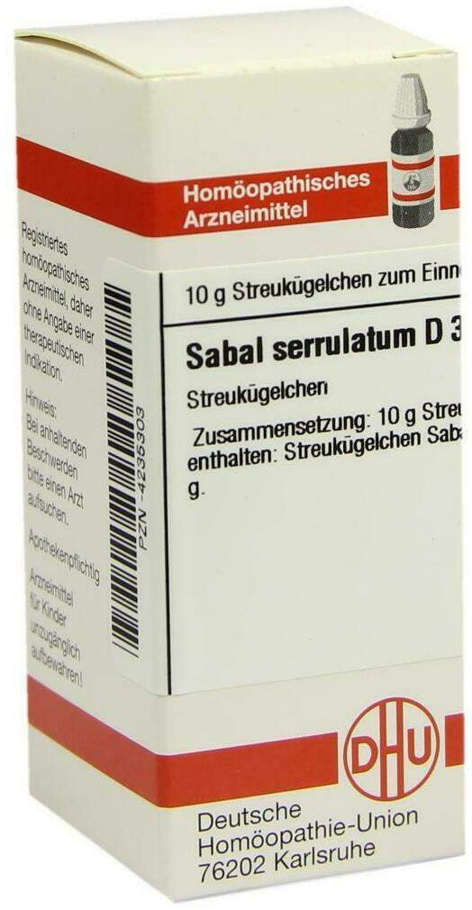 Dhu Sabal Serrulatum D3 10 G Globuli