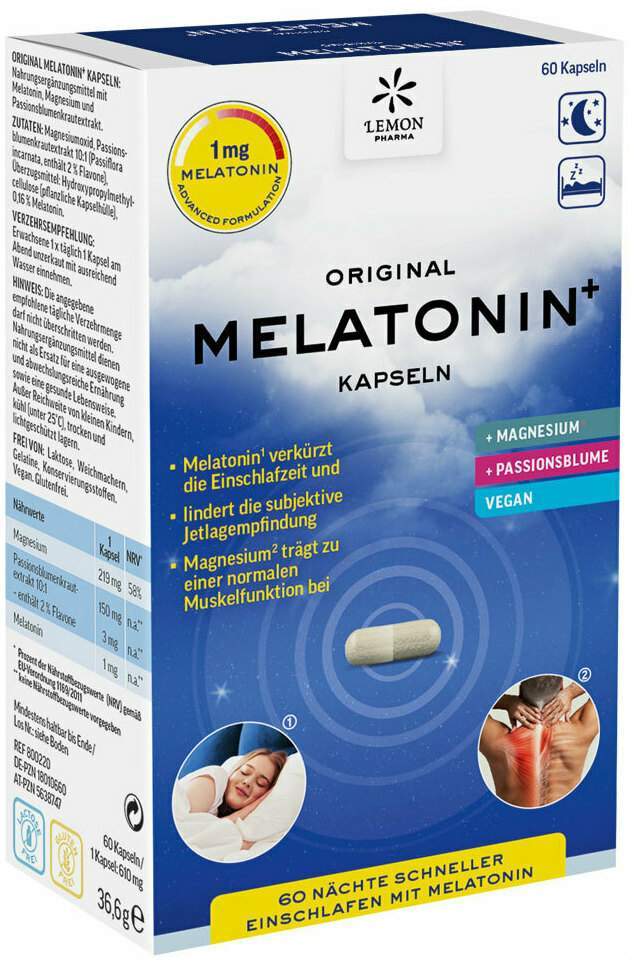 Melatonin Plus 60 Kapseln