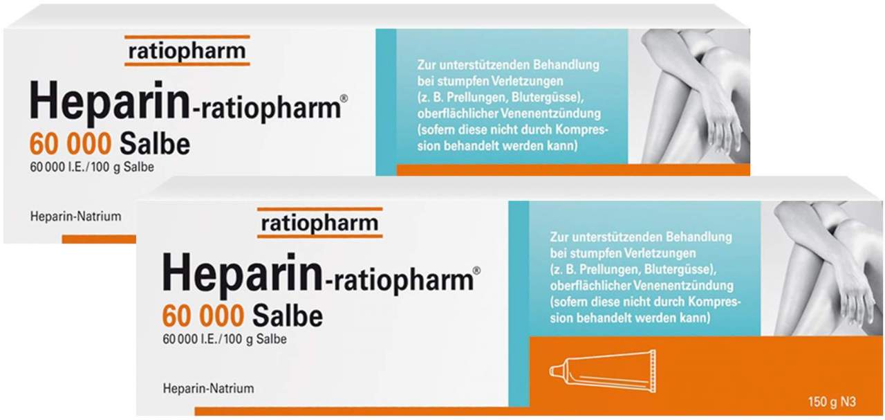 Heparin Ratiopharm 60.000 Salbe 2 x 150 g