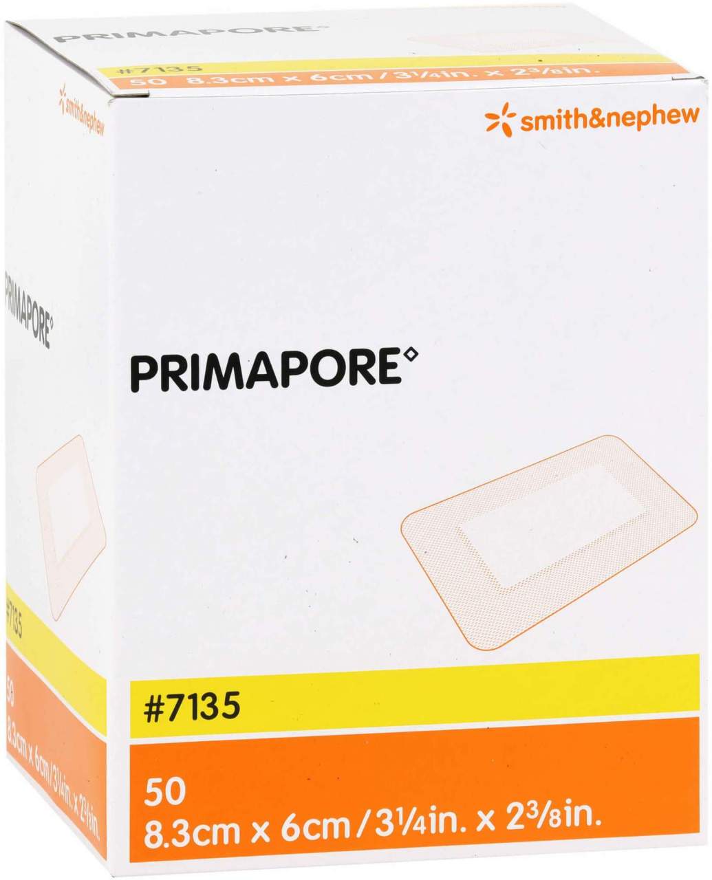Primapore 6 X 8,3 cm Wundverband Steril 50 Stück