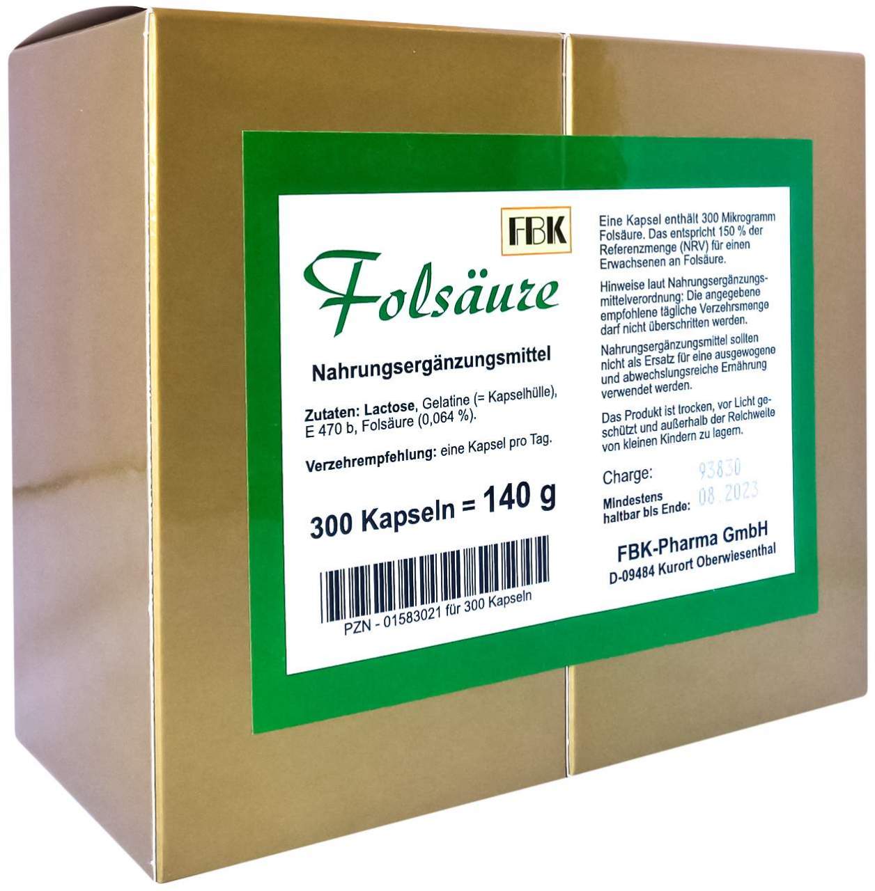 Folsäure Kapseln