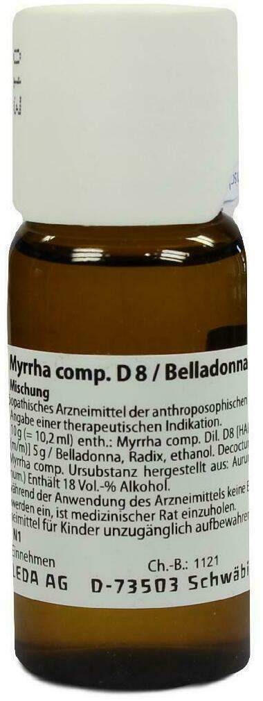Weleda Myrrha Comp. D8 Belladonna Radix D10 Aa 50 ml Dilution