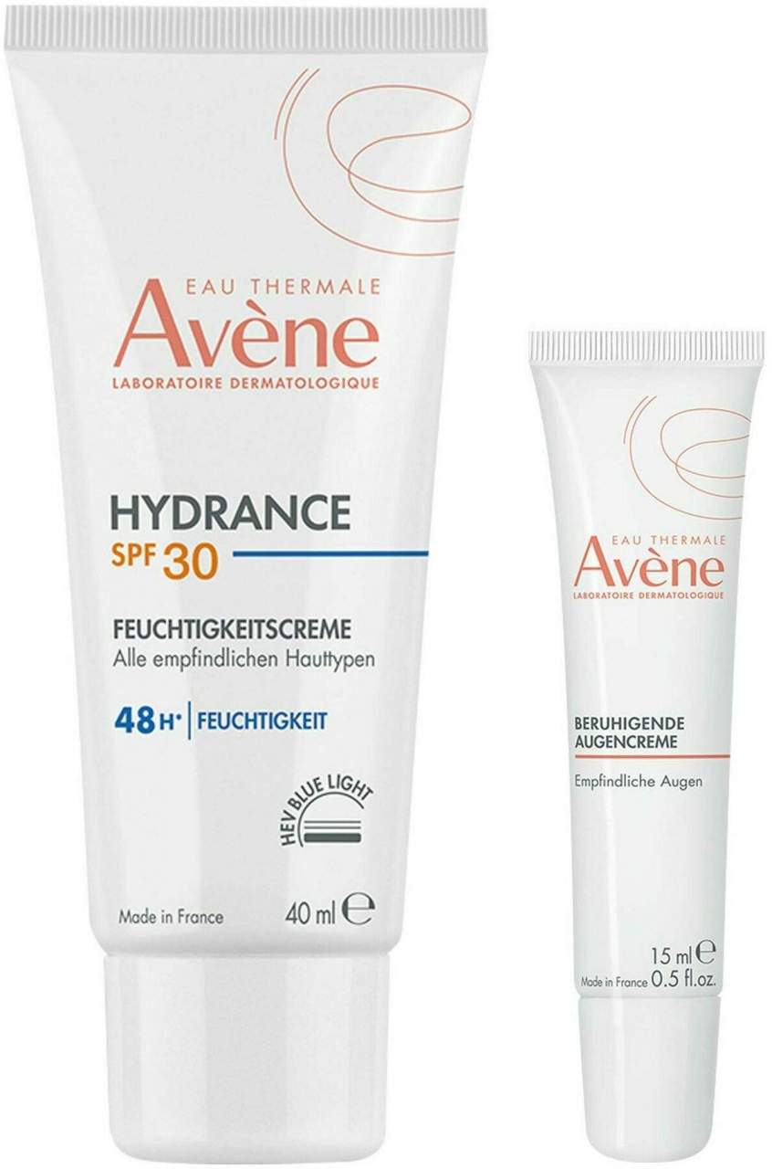 Avene Hydrance Feuchtigkeitscreme SPF 30 40 ml + Avene Beruhigende Augencreme 15 ml