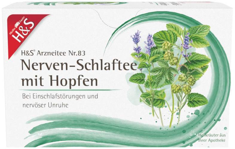 H&S Nerven - und Schlaftee Mit Hopfen 20 Beutel