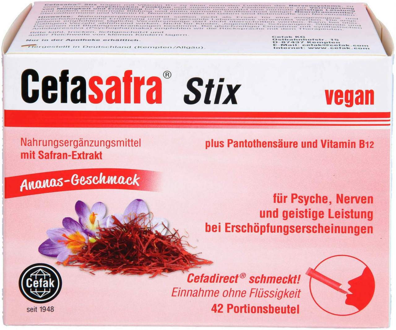 Cefasafra Stix Granulat 42 Stück